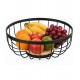 Fruteira de Mesa Hauskraft Redonda Ferro e Madeira 28,5cm